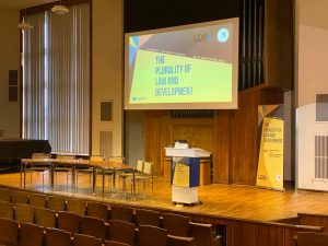LDRN Law and Development Research Network Conference 2019 podium